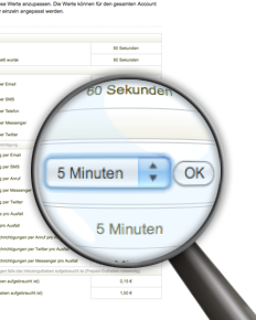 Individuelle Einstellungen selber vornehmen...